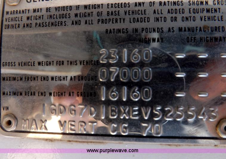 image for item F8729 1984 GMC TopKick oilfield truck