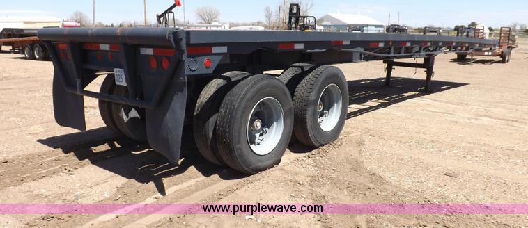 image for item F8730 1968 Lufkin oilfield float tandem axle trailer