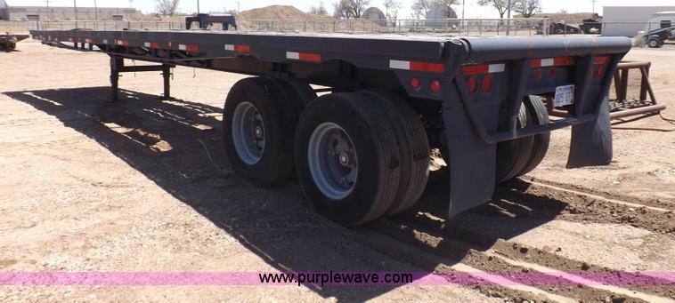 image for item F8730 1968 Lufkin oilfield float tandem axle trailer