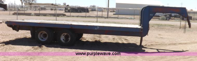 image for item F8732 1976 Broa gooseneck tandem axle trailer