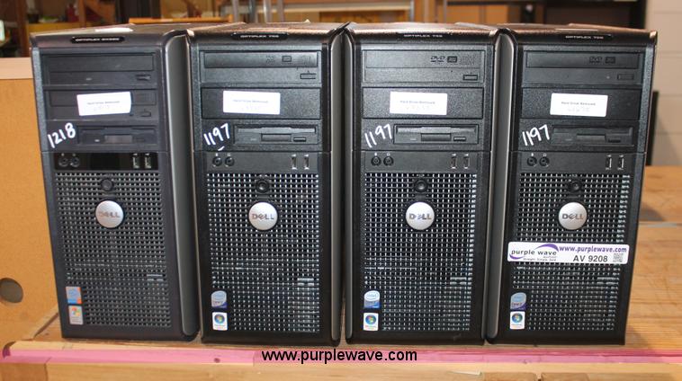 image for item AV9208 *(4) Dell computers