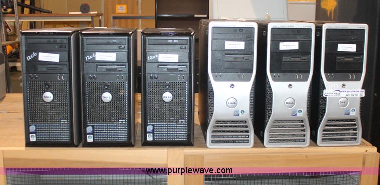 image for item AV9210 (6) assorted Dell computers