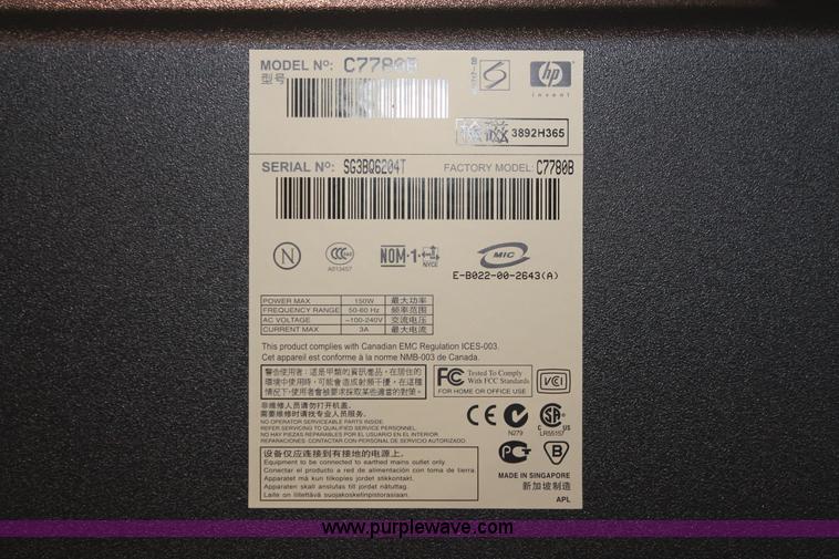 image for item AV9228 HP Design Jet 800 wide format printer