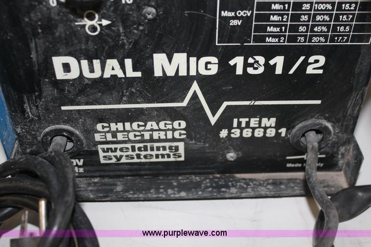 image for item AV9231 Chicago Electric Dual Mig 13 1/2 welding system