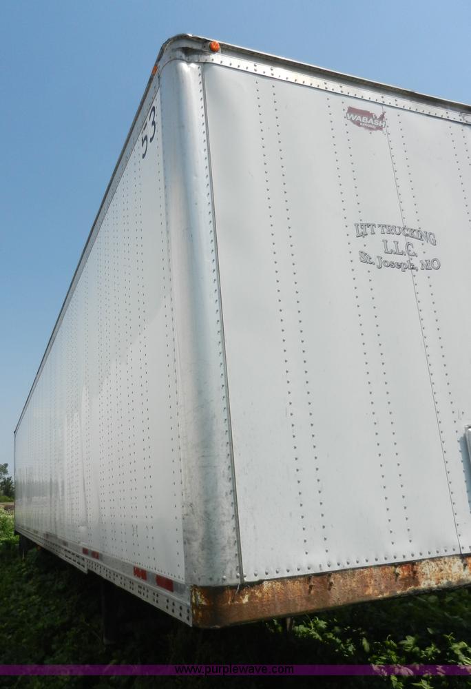image for item H3068 1995 Wabash 53' dry van trailer