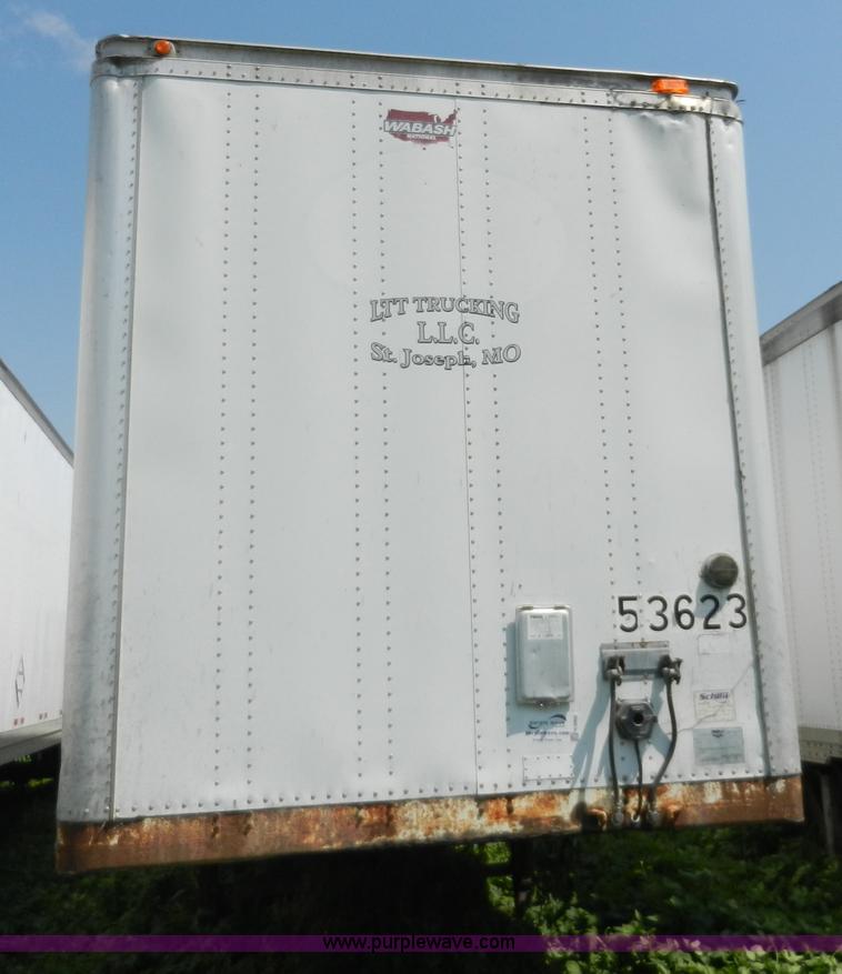image for item H3068 1995 Wabash 53' dry van trailer