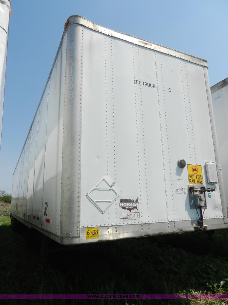 image for item H3070 2002 Wabash 53' dry van trailer
