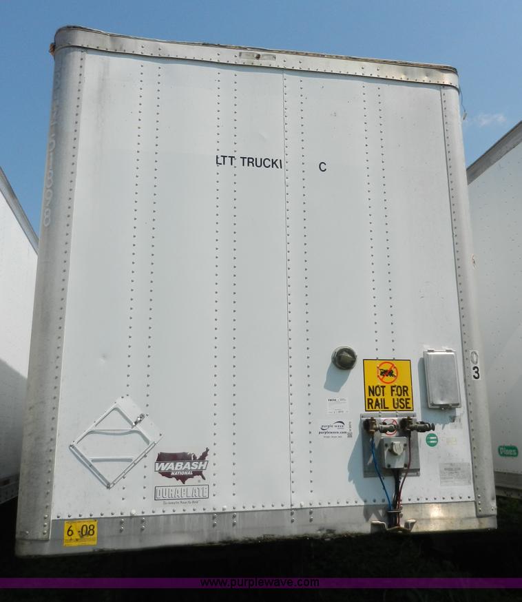 image for item H3070 2002 Wabash 53' dry van trailer