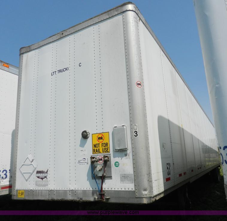 image for item H3070 2002 Wabash 53' dry van trailer