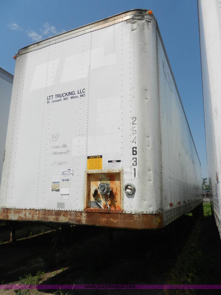 image for item H3072 1990 Fruehauf 53' dry van trailer