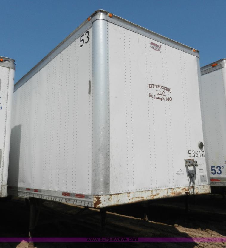 image for item H3073 1995 Wabash 53' dry van trailer