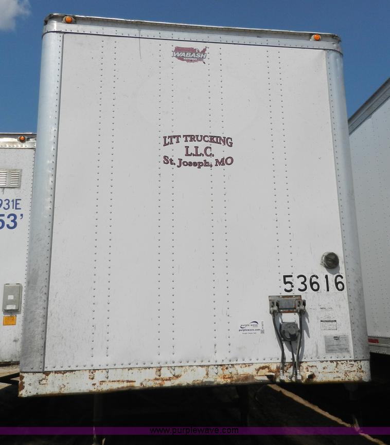 image for item H3073 1995 Wabash 53' dry van trailer