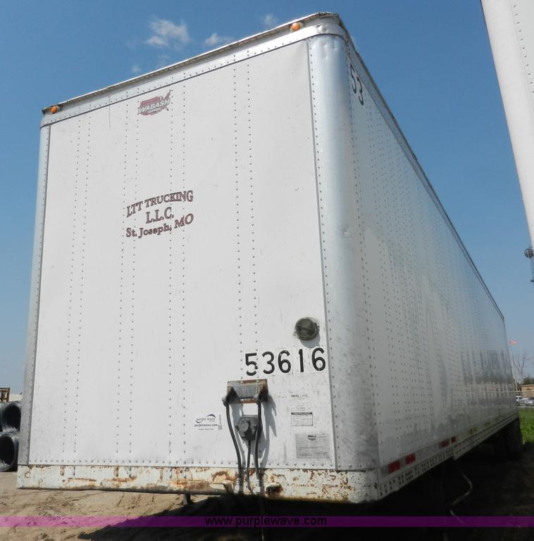 image for item H3073 1995 Wabash 53' dry van trailer