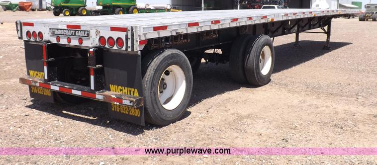 image for item H7009 1995 Transcraft flatbed trailer
