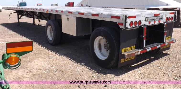 image for item H7009 1995 Transcraft flatbed trailer