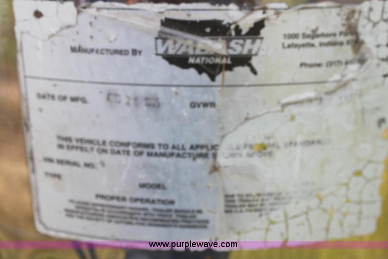 image for item H7435 1996 Wabash reefer trailer