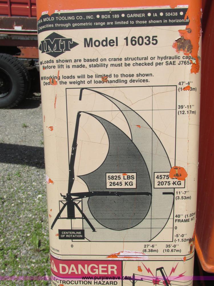 image for item A8571 IMT hydraulic articulated boom