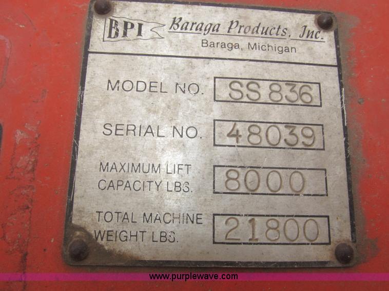 image for item B5499 BPI SS836 Square Shooter telehandler