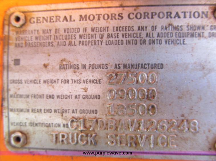 image for item G8680 1980 Chevrolet C70 Custom Deluxe dump truck