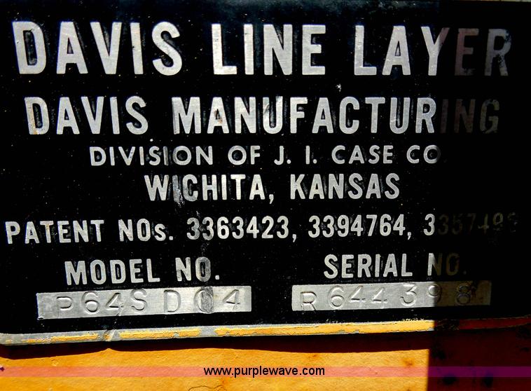 image for item H3089 Case Davis Fleetline T70+4 trencher