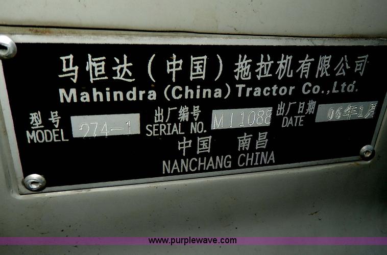 image for item H3092 2006 Lenar LE274-1 MFWD tractor