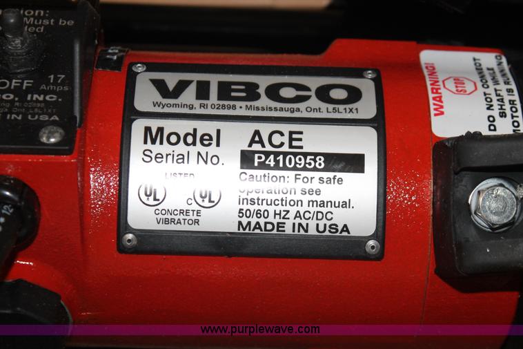 image for item AA9849 Vibco Ace concrete vibrator