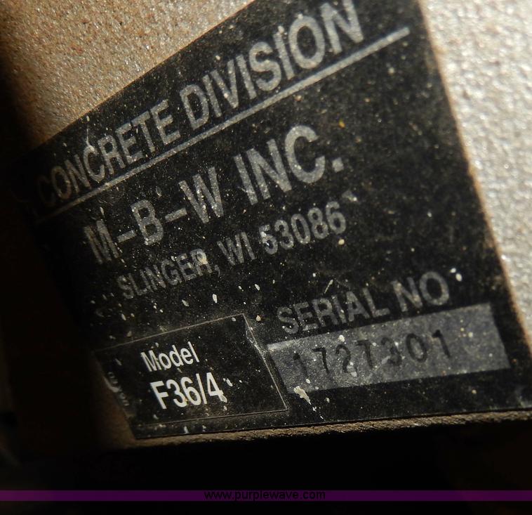 image for item AA9892 MBW power concrete trowel