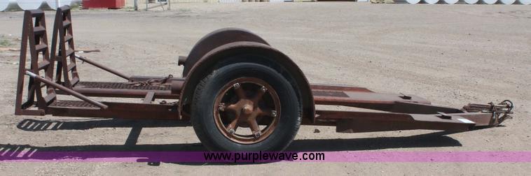 image for item H3511 1988 Shop built 12' equipment hauler trailer