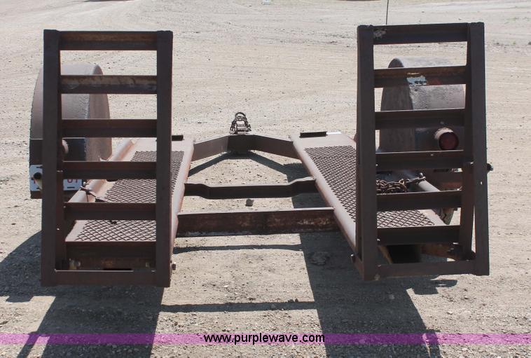 image for item H3511 1988 Shop built 12' equipment hauler trailer