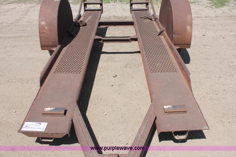 image for item H3511 1988 Shop built 12' equipment hauler trailer