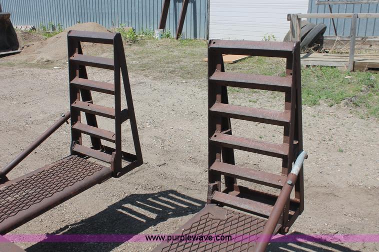 image for item H3511 1988 Shop built 12' equipment hauler trailer