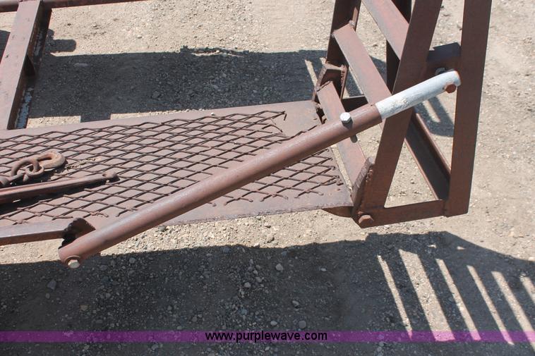 image for item H3511 1988 Shop built 12' equipment hauler trailer