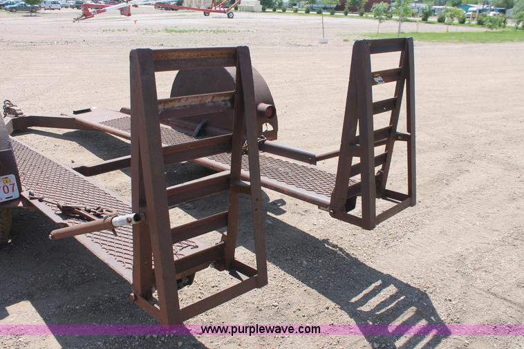 image for item H3511 1988 Shop built 12' equipment hauler trailer