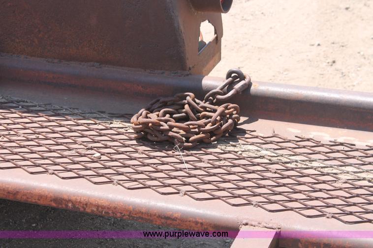 image for item H3511 1988 Shop built 12' equipment hauler trailer