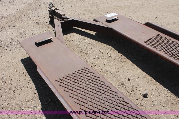 image for item H3511 1988 Shop built 12' equipment hauler trailer