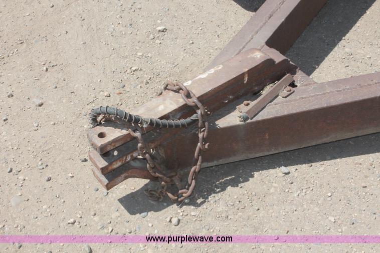 image for item H3511 1988 Shop built 12' equipment hauler trailer