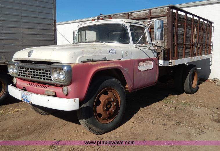 image for item I4493 1958 Ford dump truck