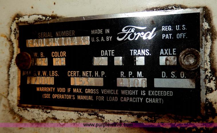 image for item I4493 1958 Ford dump truck