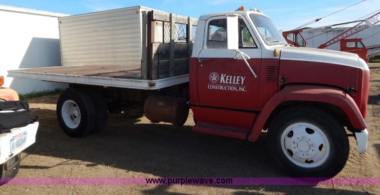 image for item I4495 1967 GMC flatbed dump truck