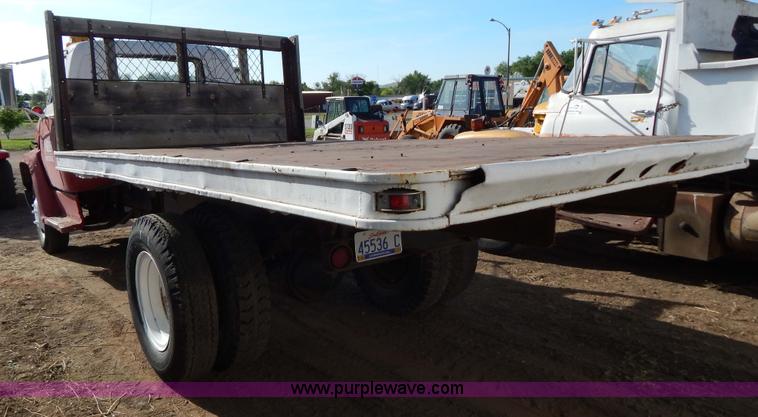 image for item I4495 1967 GMC flatbed dump truck