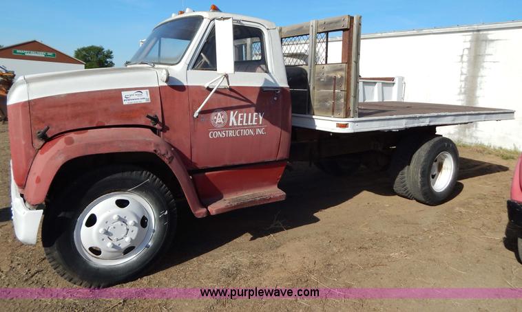 image for item I4495 1967 GMC flatbed dump truck