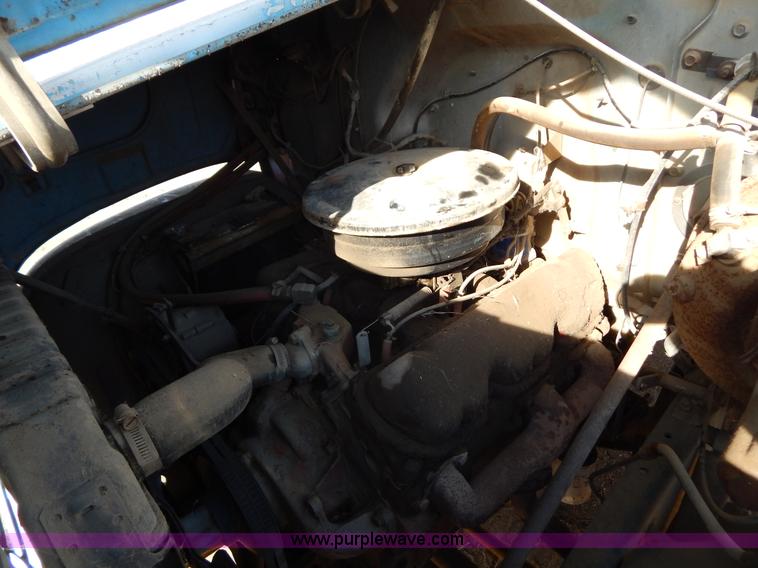 image for item I4495 1967 GMC flatbed dump truck