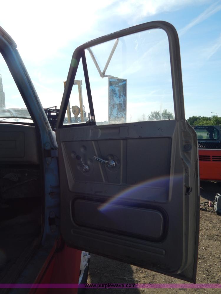 image for item I4495 1967 GMC flatbed dump truck