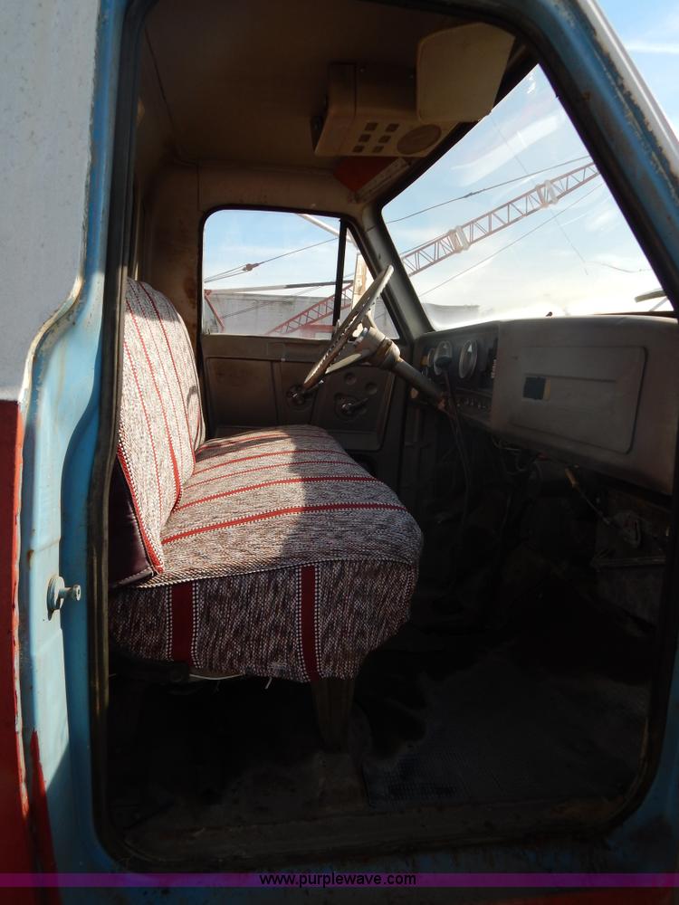 image for item I4495 1967 GMC flatbed dump truck