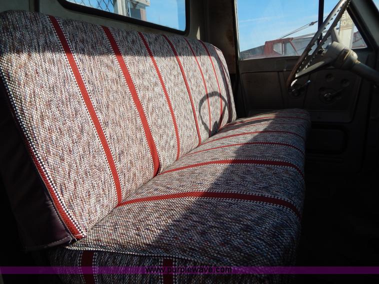 image for item I4495 1967 GMC flatbed dump truck