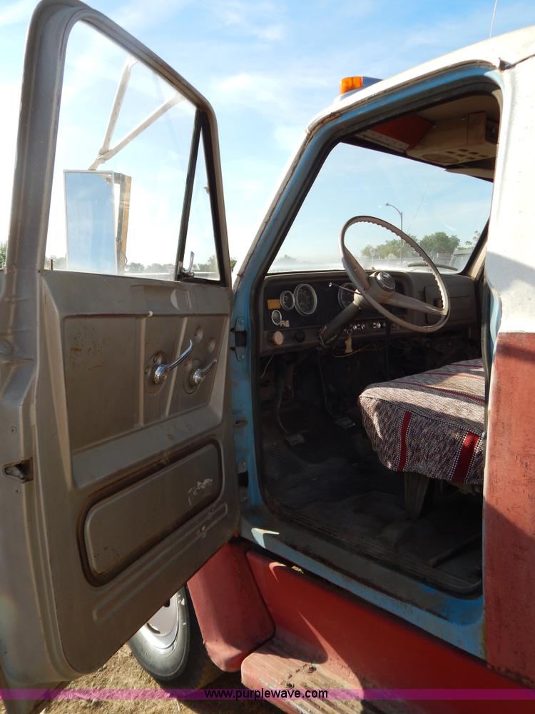 image for item I4495 1967 GMC flatbed dump truck