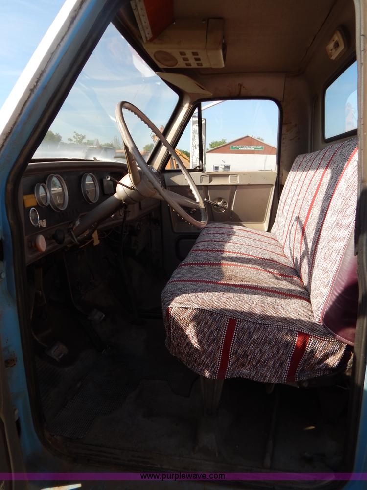 image for item I4495 1967 GMC flatbed dump truck