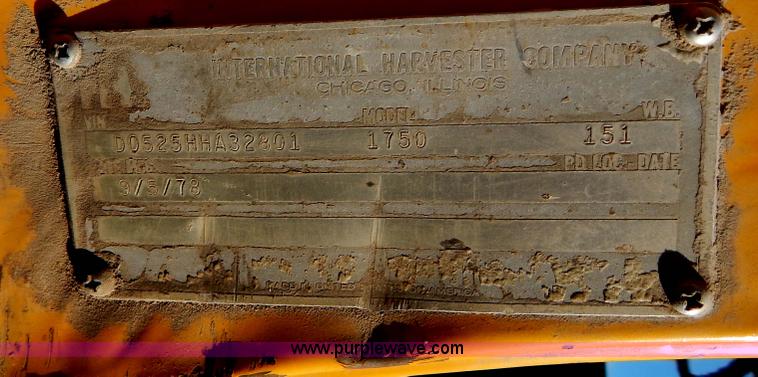 image for item I4496 1978 International dump truck