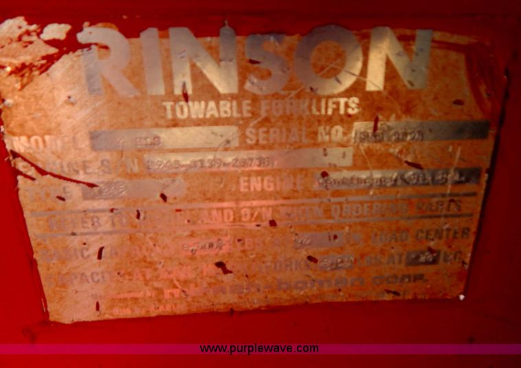 image for item I4498 Rinson 4HLS forklift