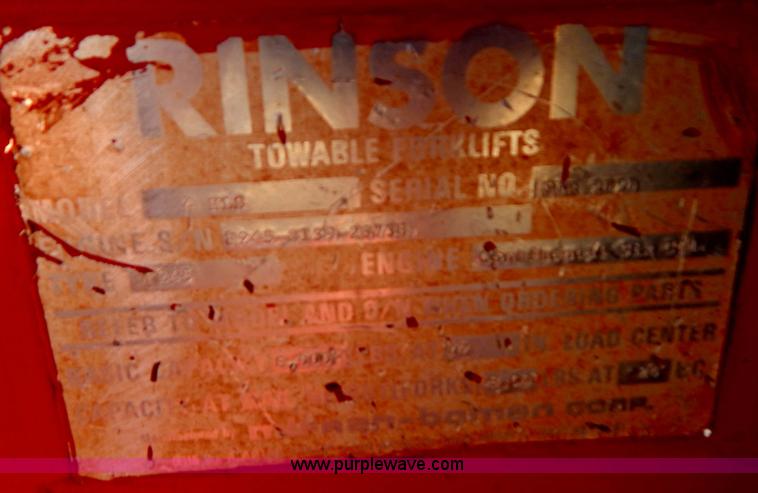 image for item I4498 Rinson 4HLS forklift